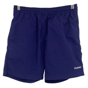 Feature Men Navy Blue Short Size Medium Training Athletic Athleisure Pocket EUC